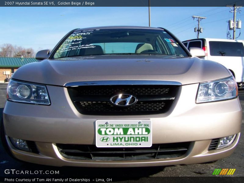 Golden Beige / Beige 2007 Hyundai Sonata SE V6