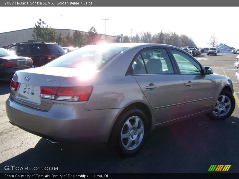 Golden Beige / Beige 2007 Hyundai Sonata SE V6