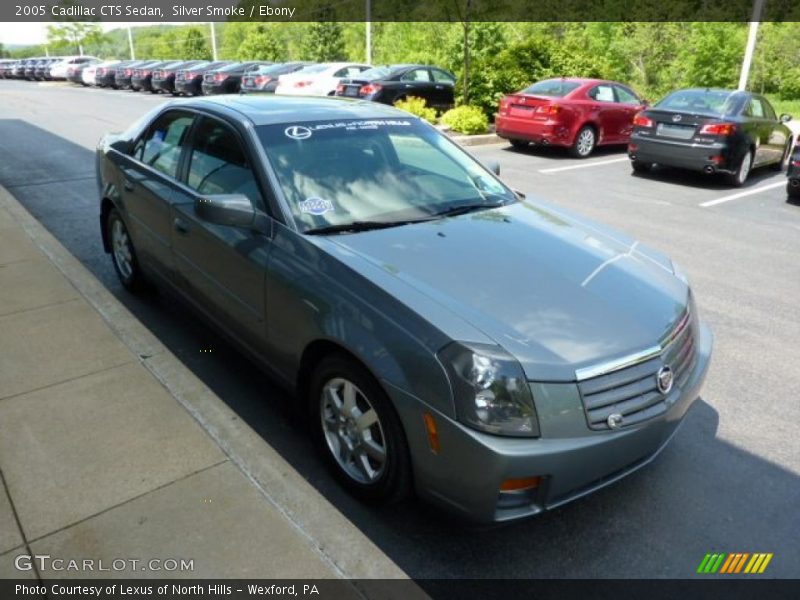 Silver Smoke / Ebony 2005 Cadillac CTS Sedan