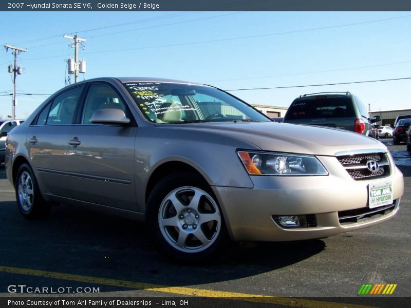 Golden Beige / Beige 2007 Hyundai Sonata SE V6
