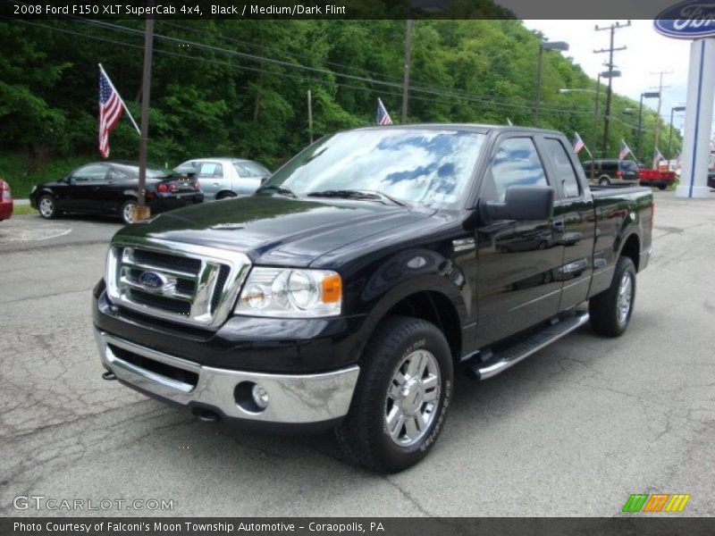 Black / Medium/Dark Flint 2008 Ford F150 XLT SuperCab 4x4