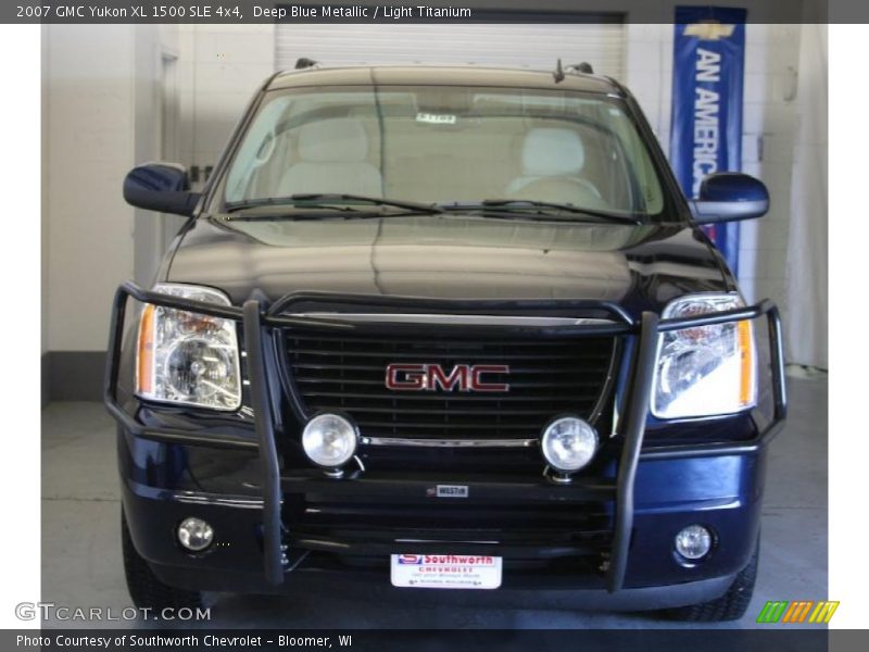 Deep Blue Metallic / Light Titanium 2007 GMC Yukon XL 1500 SLE 4x4