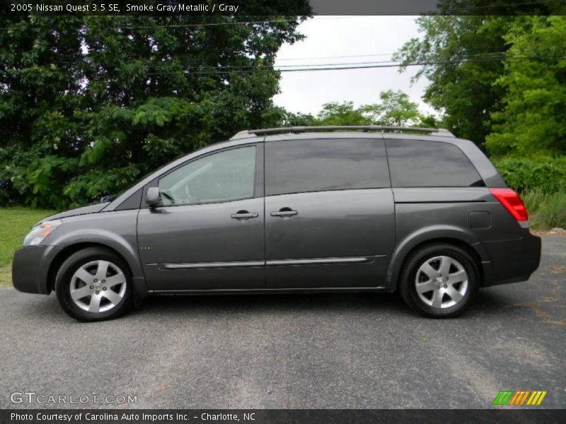 Smoke Gray Metallic / Gray 2005 Nissan Quest 3.5 SE