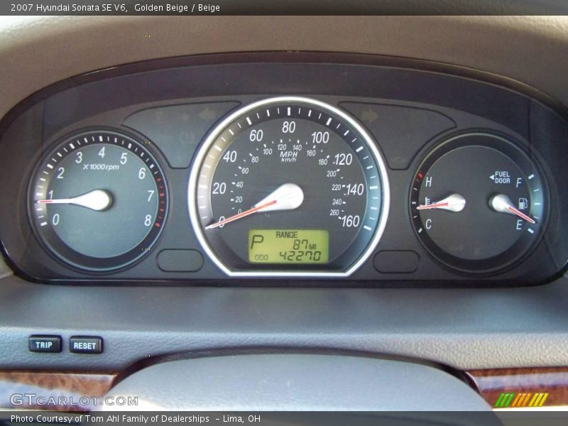 Golden Beige / Beige 2007 Hyundai Sonata SE V6