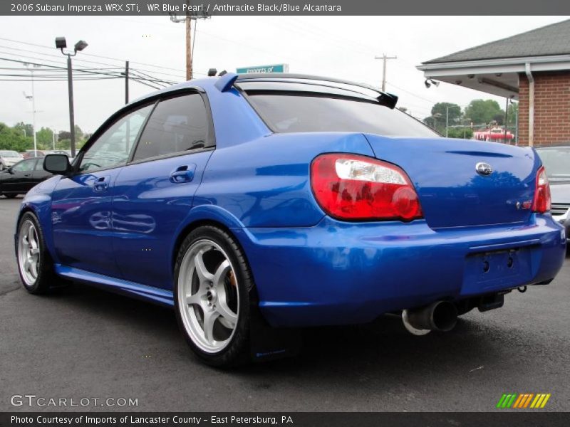 WR Blue Pearl / Anthracite Black/Blue Alcantara 2006 Subaru Impreza WRX STi