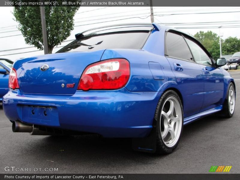 WR Blue Pearl / Anthracite Black/Blue Alcantara 2006 Subaru Impreza WRX STi