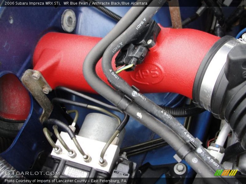 WR Blue Pearl / Anthracite Black/Blue Alcantara 2006 Subaru Impreza WRX STi