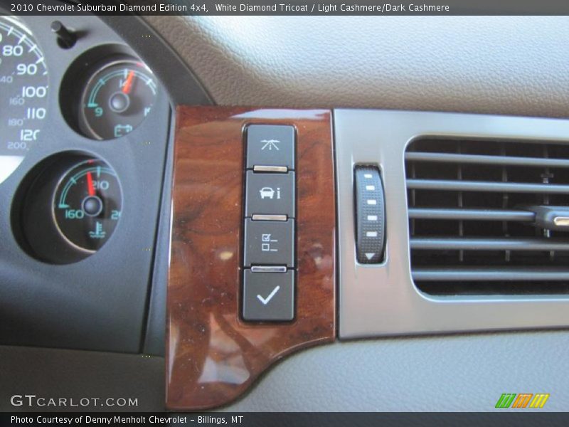 White Diamond Tricoat / Light Cashmere/Dark Cashmere 2010 Chevrolet Suburban Diamond Edition 4x4