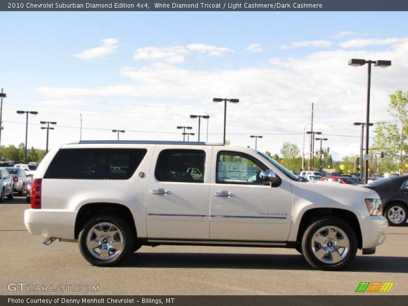White Diamond Tricoat / Light Cashmere/Dark Cashmere 2010 Chevrolet Suburban Diamond Edition 4x4