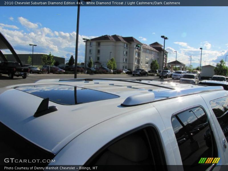 White Diamond Tricoat / Light Cashmere/Dark Cashmere 2010 Chevrolet Suburban Diamond Edition 4x4
