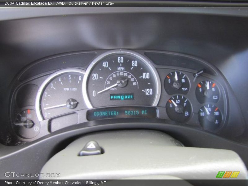 Quicksilver / Pewter Gray 2004 Cadillac Escalade EXT AWD
