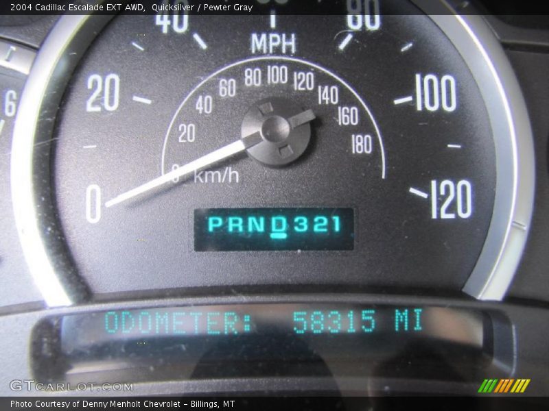 Quicksilver / Pewter Gray 2004 Cadillac Escalade EXT AWD