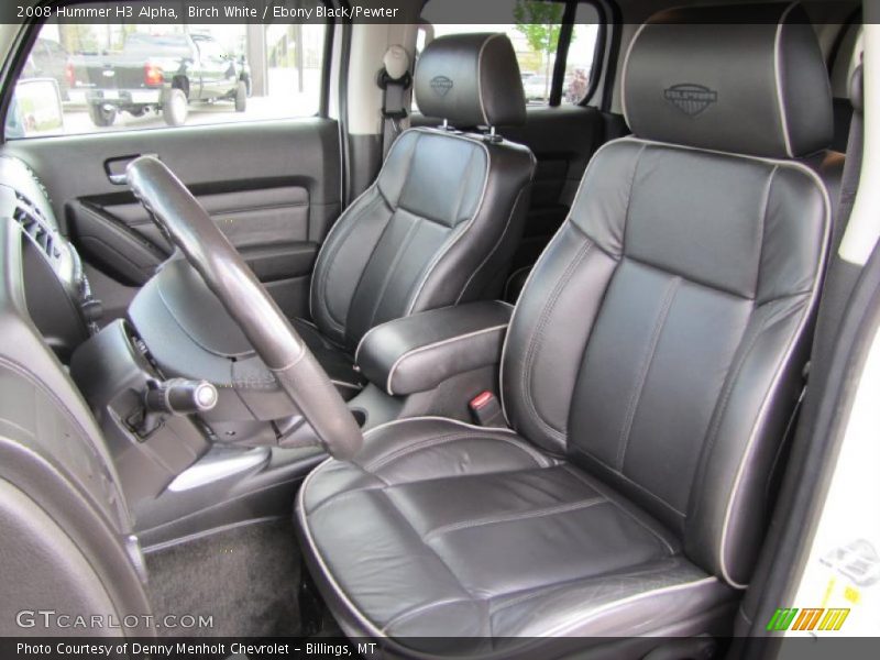 Birch White / Ebony Black/Pewter 2008 Hummer H3 Alpha