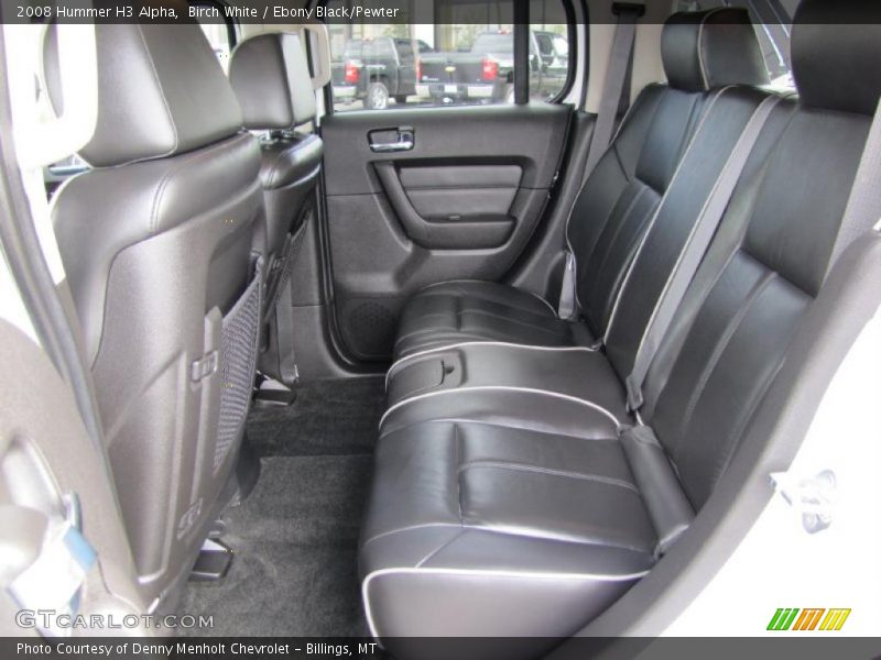 Birch White / Ebony Black/Pewter 2008 Hummer H3 Alpha