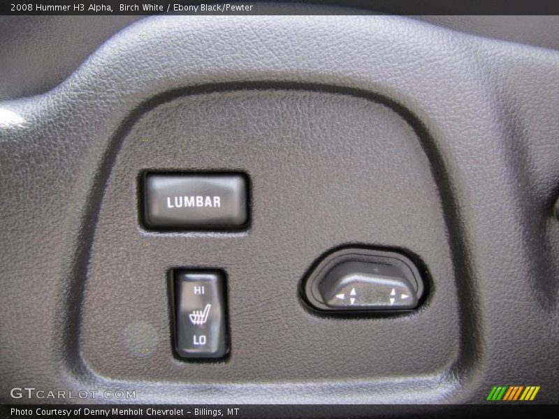 Birch White / Ebony Black/Pewter 2008 Hummer H3 Alpha
