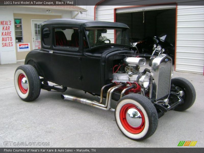 Black / Red 1931 Ford Model A Tudor Coupe