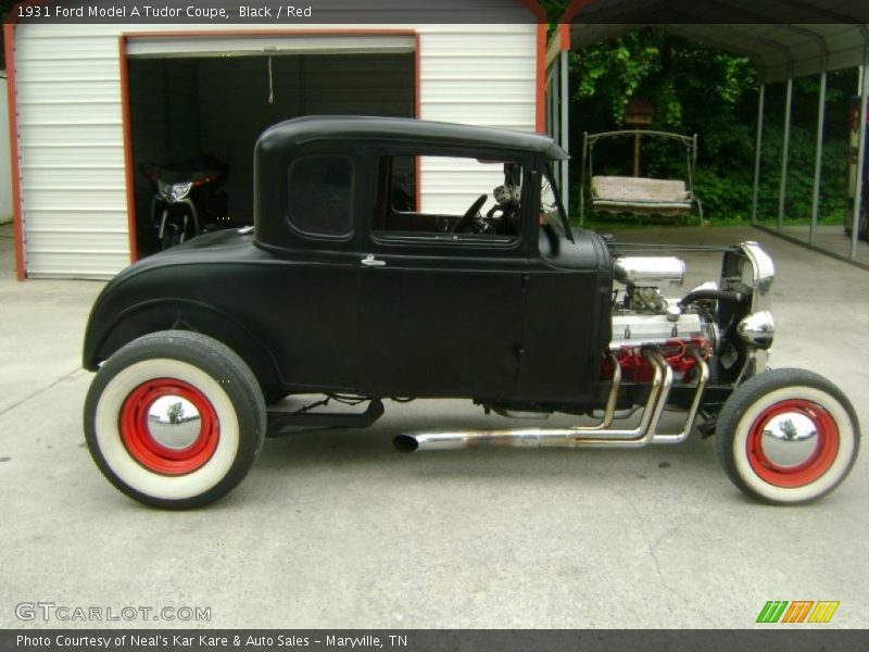 Black / Red 1931 Ford Model A Tudor Coupe