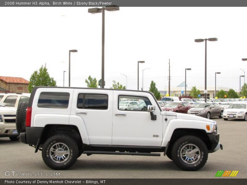 Birch White / Ebony Black/Pewter 2008 Hummer H3 Alpha