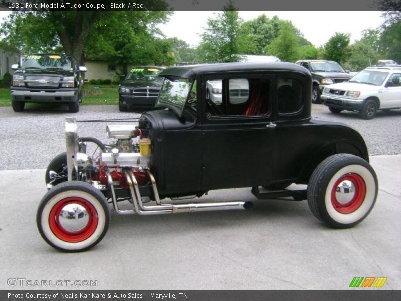 Black / Red 1931 Ford Model A Tudor Coupe