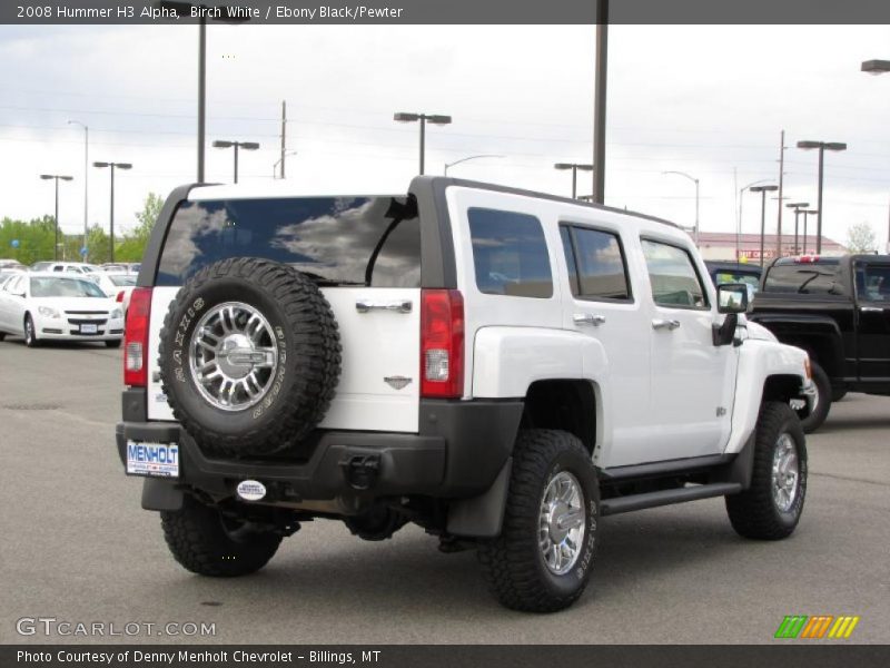 Birch White / Ebony Black/Pewter 2008 Hummer H3 Alpha