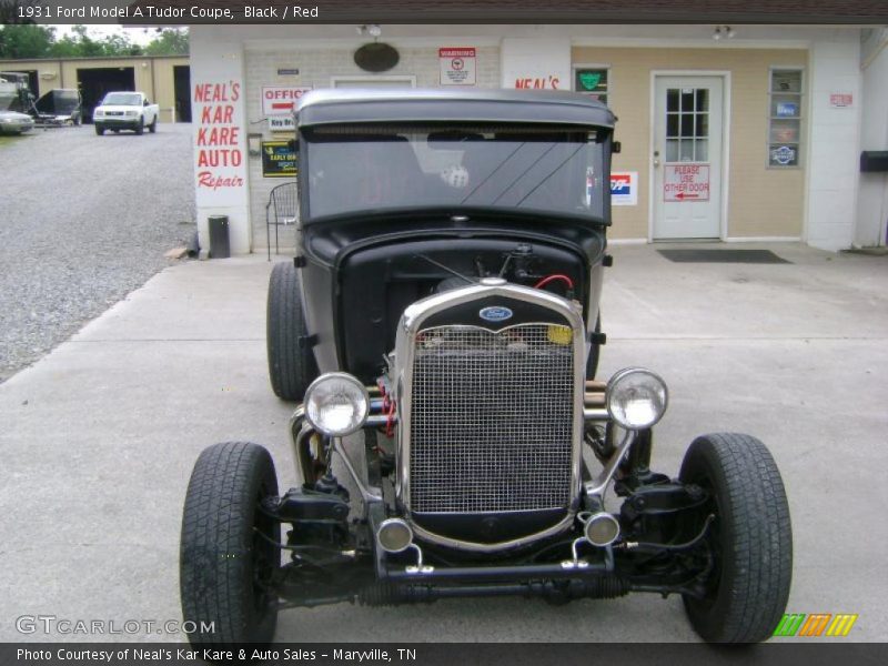 Black / Red 1931 Ford Model A Tudor Coupe