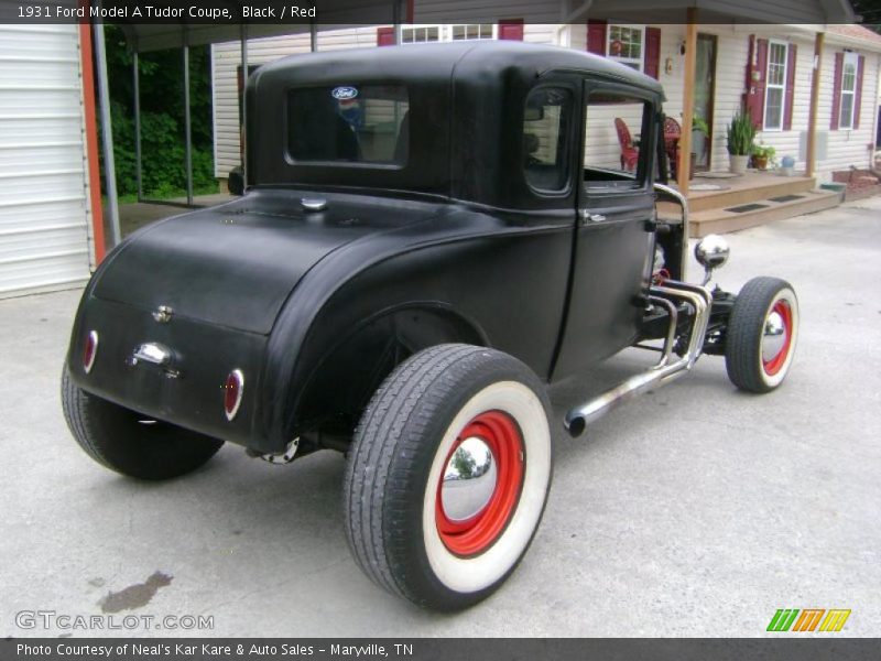 Black / Red 1931 Ford Model A Tudor Coupe