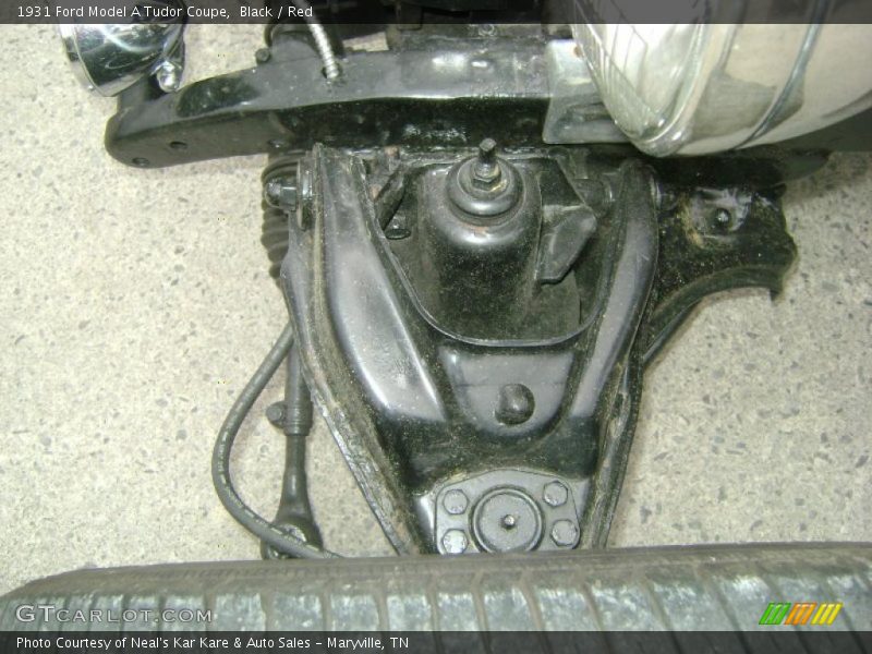 Black / Red 1931 Ford Model A Tudor Coupe