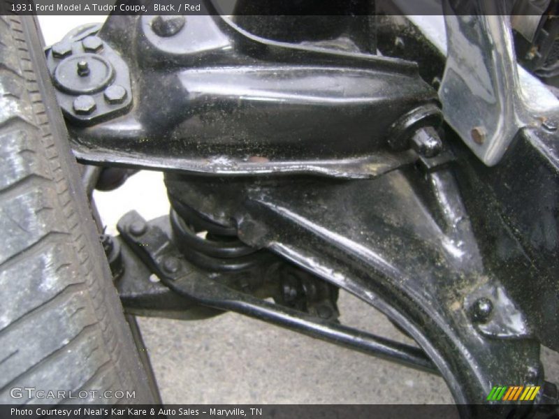 Black / Red 1931 Ford Model A Tudor Coupe