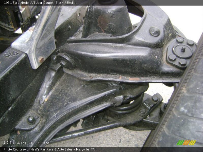 Black / Red 1931 Ford Model A Tudor Coupe