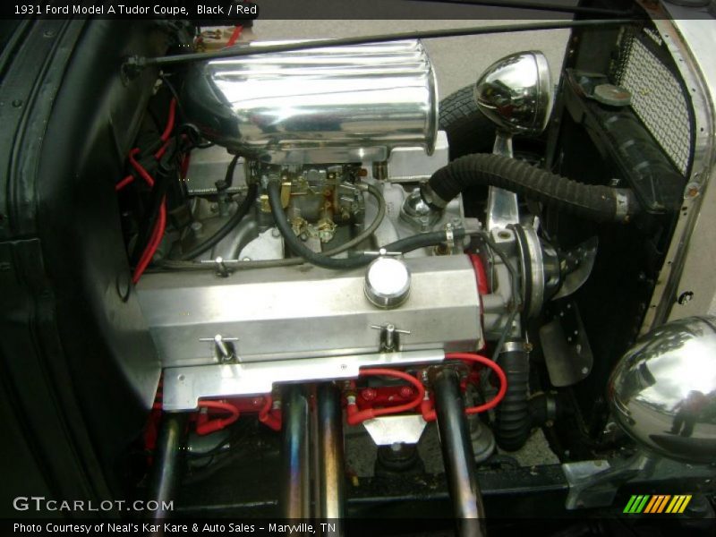 Black / Red 1931 Ford Model A Tudor Coupe