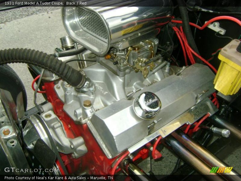 Black / Red 1931 Ford Model A Tudor Coupe