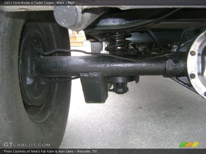 Black / Red 1931 Ford Model A Tudor Coupe