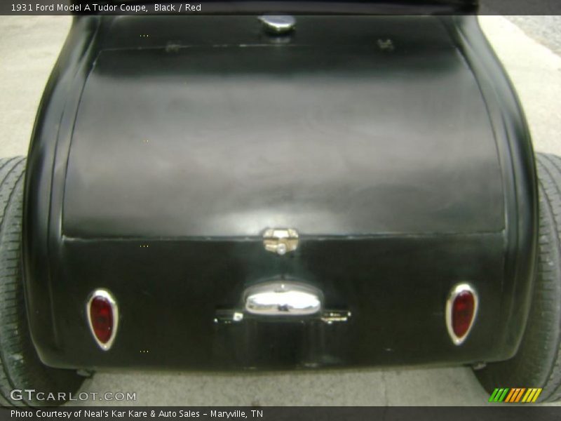 Black / Red 1931 Ford Model A Tudor Coupe