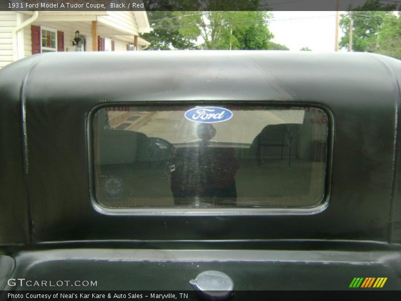 Black / Red 1931 Ford Model A Tudor Coupe
