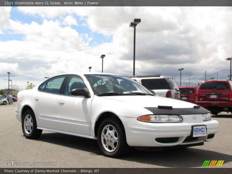 Arctic White / Pewter 2003 Oldsmobile Alero GL Sedan