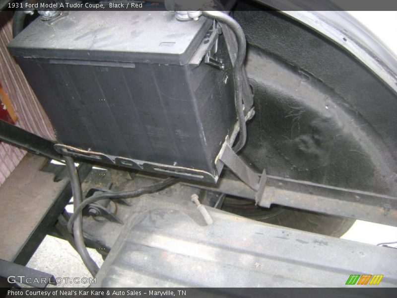 Black / Red 1931 Ford Model A Tudor Coupe