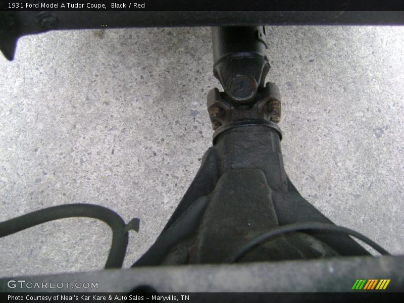 Black / Red 1931 Ford Model A Tudor Coupe