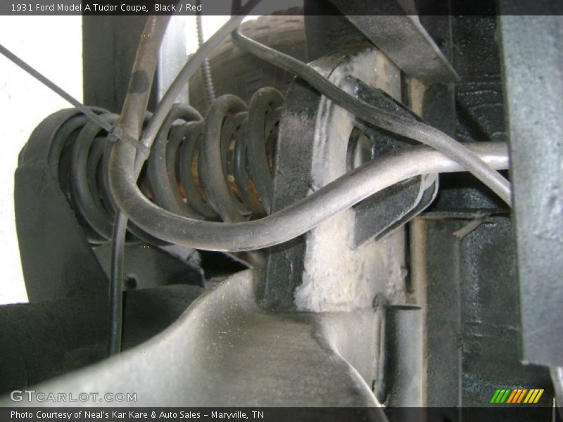 Black / Red 1931 Ford Model A Tudor Coupe