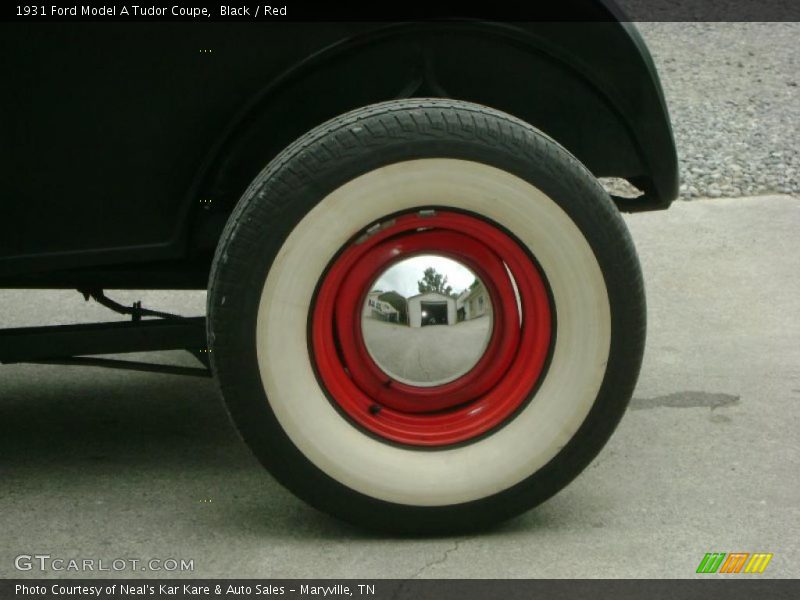 Black / Red 1931 Ford Model A Tudor Coupe