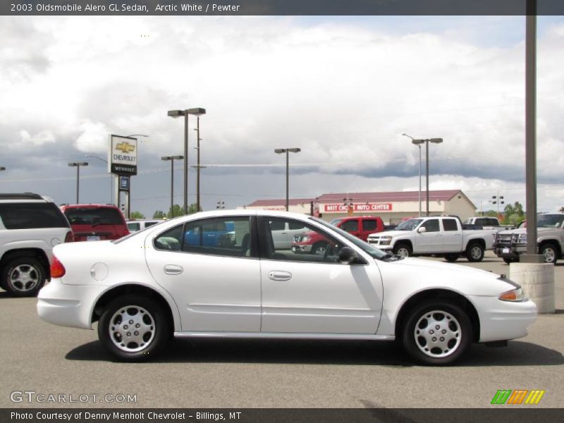 Arctic White / Pewter 2003 Oldsmobile Alero GL Sedan