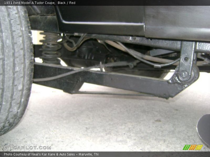 Black / Red 1931 Ford Model A Tudor Coupe