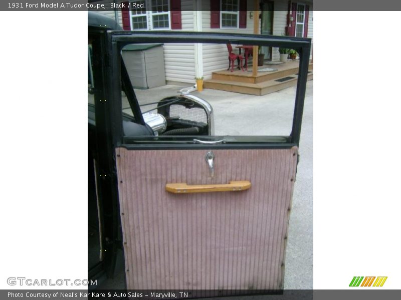 Black / Red 1931 Ford Model A Tudor Coupe