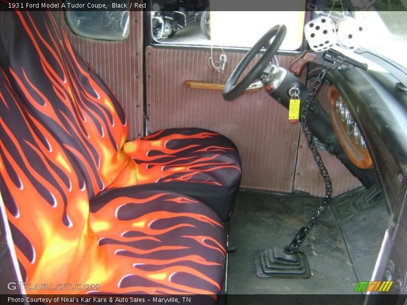 Black / Red 1931 Ford Model A Tudor Coupe