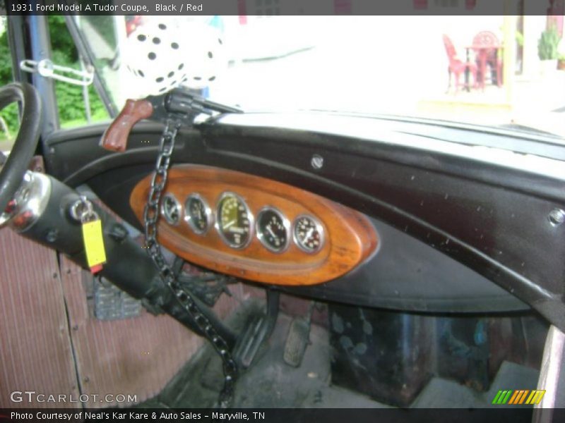 Black / Red 1931 Ford Model A Tudor Coupe