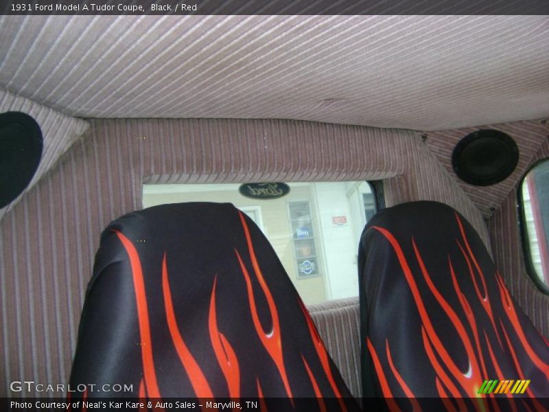 Black / Red 1931 Ford Model A Tudor Coupe