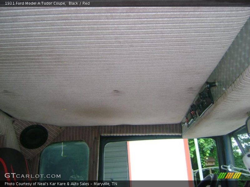 Black / Red 1931 Ford Model A Tudor Coupe