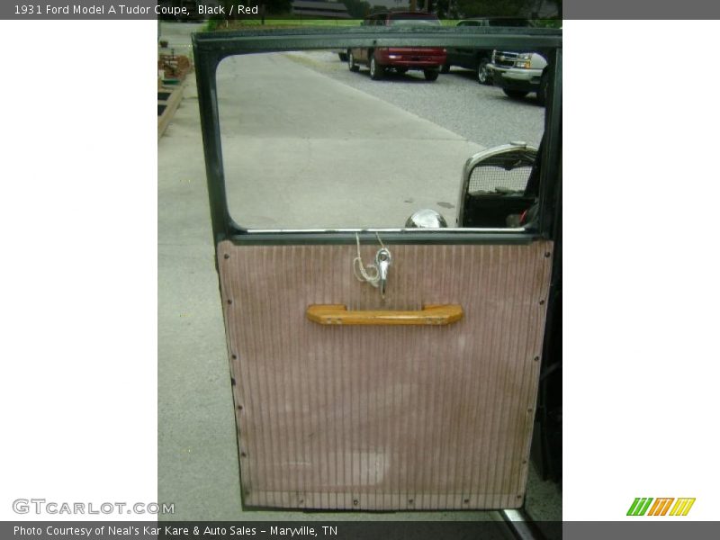 Black / Red 1931 Ford Model A Tudor Coupe