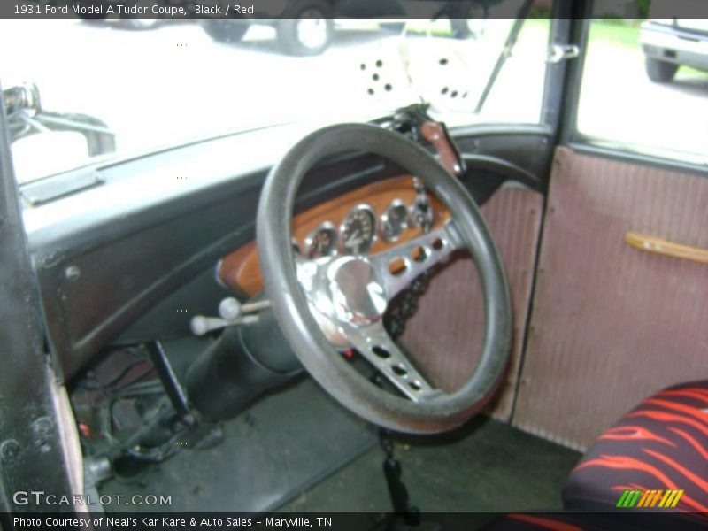 Black / Red 1931 Ford Model A Tudor Coupe
