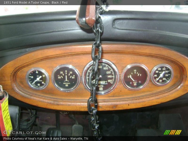 Black / Red 1931 Ford Model A Tudor Coupe