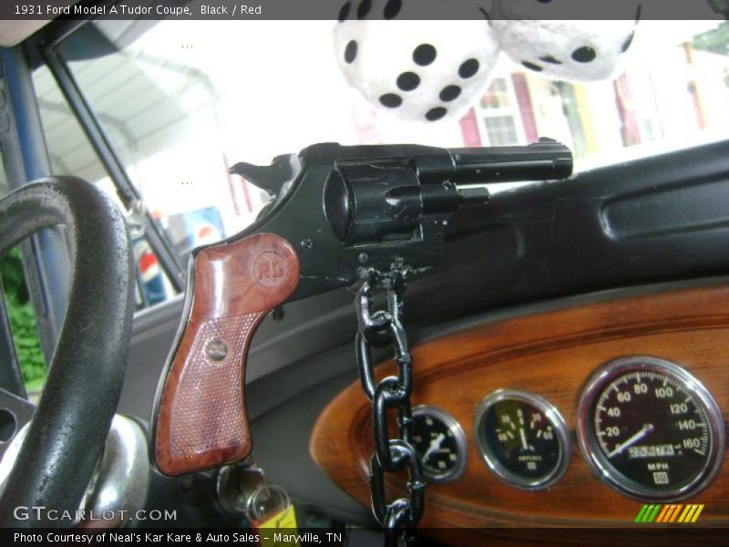 Black / Red 1931 Ford Model A Tudor Coupe